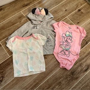Disney baby jacket, bodysuit and shirt set